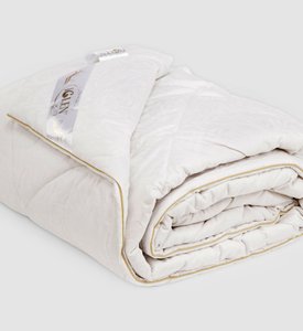 Одеяло IGLEN из овечьей шерсти в жаккардовом дамаске зимнее, Односпальный, 140 х 205 см