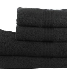 Рушник Hobby RAINBOW Siyah чорний, Для рук і обличчя - 50 х 90 см