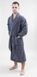 Чоловічий махровий халат на поясі Irya Frizz antrasit довгий L/XL - фото