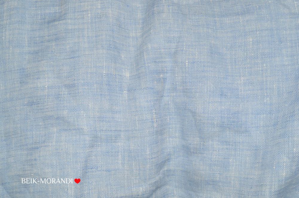 Постільна білизна Beik-Morandi French Vintage Light Blue з оборками на наволочках фото