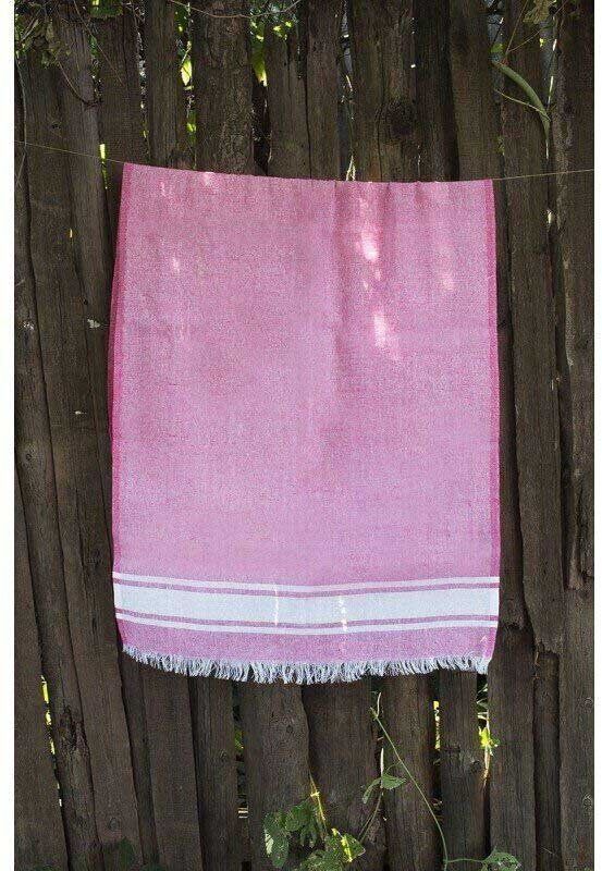 Полотенце Lotus Pestemal Pink 01 Simple stripe фото