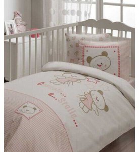 Набір для новонароджених Karaca Home Stella рожеве (7 предметів), Дитячий