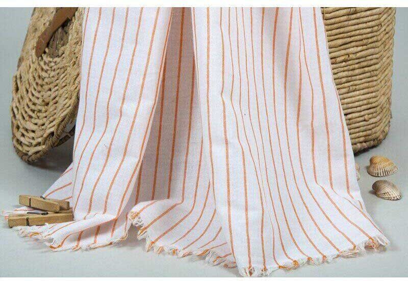 Полотенце Barine Linea оранжевый фото