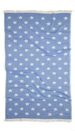 Рушник пляжний BARINE STARS BLUE фото