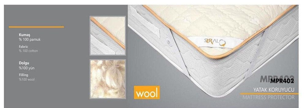 Наматрацник Seral Wool mattress protector фото