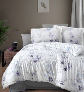 Постільна білизна "first choice" 200x220 leena lilac фото