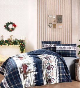 Постільна білизна First Choice Natura Navy Blue фото
