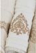 Набір рушників Karaca Home Eldora offwhite-bej 2020-1, Комплект 2 шт - 50 х 90, 85 х 150 см - фото