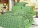 Атласное постельное белье Евро Le Vele BREMEN GREEN низ 100% хлопок, верх искусственный шелк - фото
