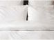 Наволочка з воланом Lotus Готель Сатин Страйп 1x1 білий, Комплект 2 шт - 50 х 70+5 см - фото