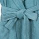 Жіночий махровий халат на поясі Arya Miranda Soft Аква шалька S - фото