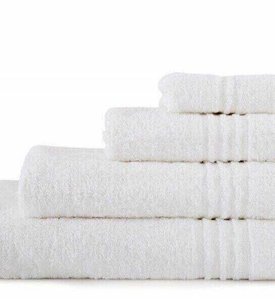 Махровое полотенце отельное салфетка Irya Linear orme beyaz белый 330 г/м2
