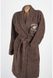Жіночий махровий халат на поясі Beverly Hills Polo Club 355BHP1703 brown коричневый XS/S - фото