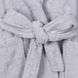 Чоловічий махровий халат на поясі Arya Miranda Soft Серый шалька M - фото
