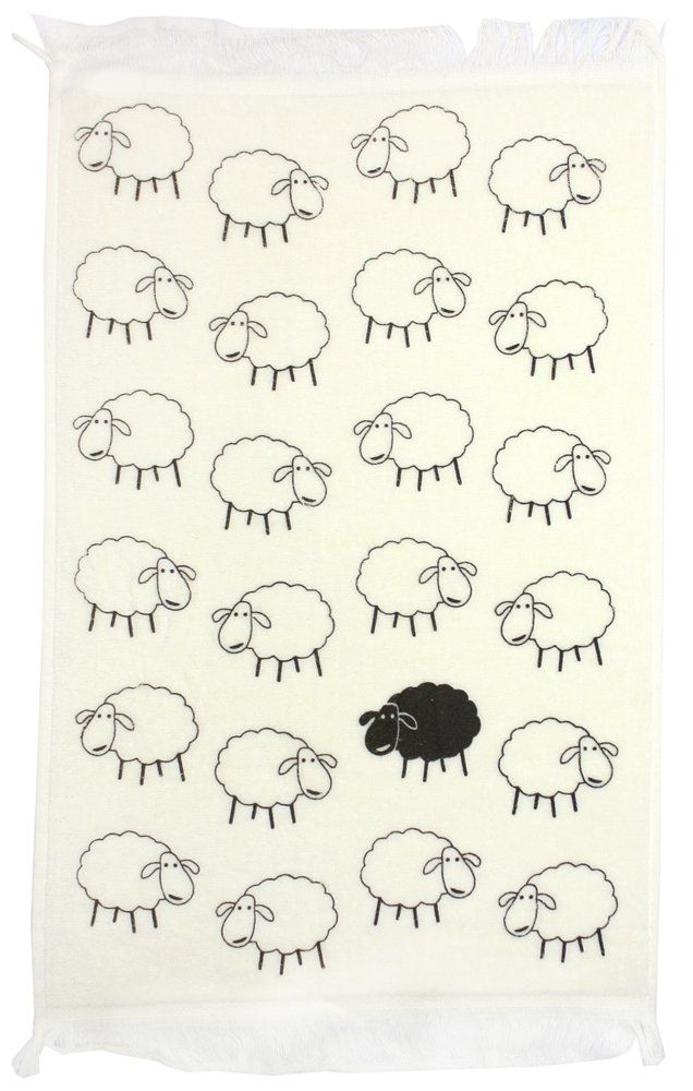 Полотенце IzziHome Веселые овечки серые фото