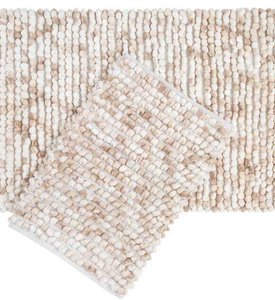 Набор ковриков Irya - Ottova beige бежевый - 60 х 90 см; 40 х 60 см