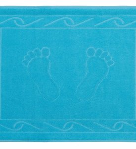 Махровое полотенце для ног 50 х 70 HOBBY Hayal голубой 700 г/м2