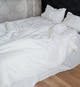 Льняное постельное белье Beik-Morandi Loft White Nights, Полуторный