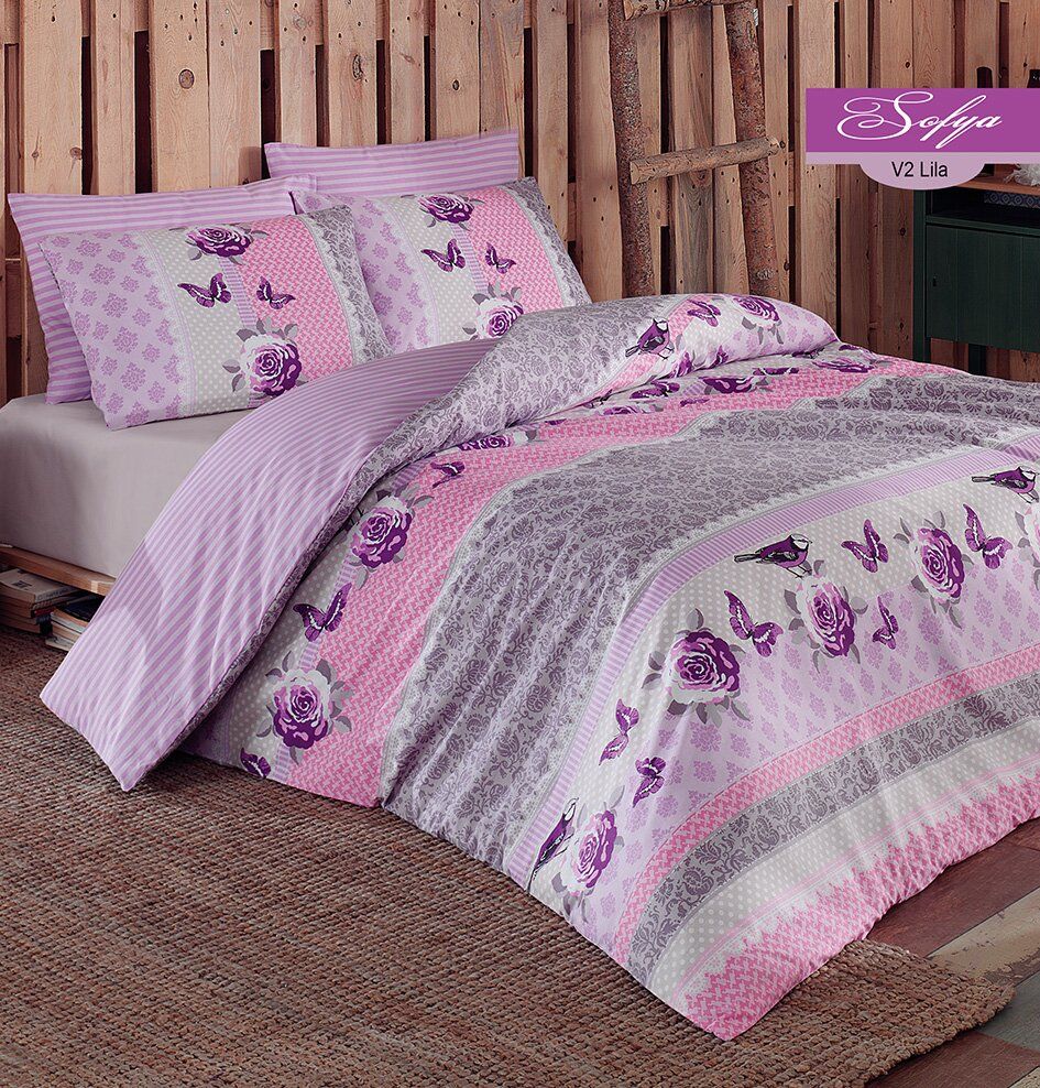 Комплект постельного белья Majoli Sofya v2 Lilac фото